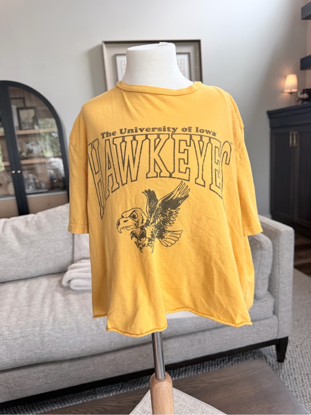Women’s Small Iowa Hawkeyes Crop T-Shirt - Size S - Reserve Collection